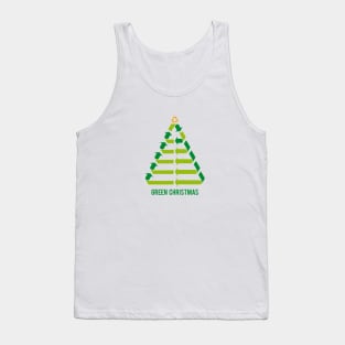 Christmas tree with recycling signs, recycle symbol Tank Top